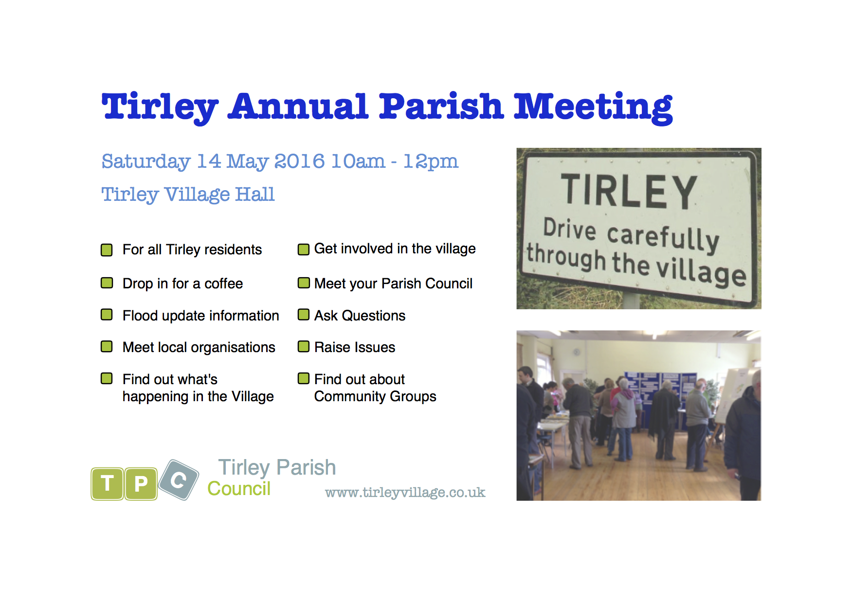 Tirley Village Annual Parish Meeting